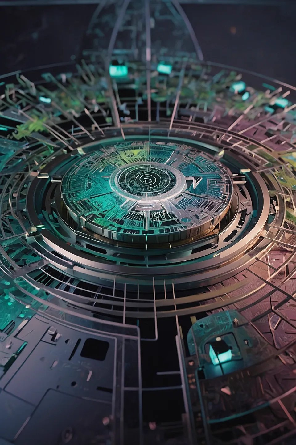 Abstract visualization of quantum computing