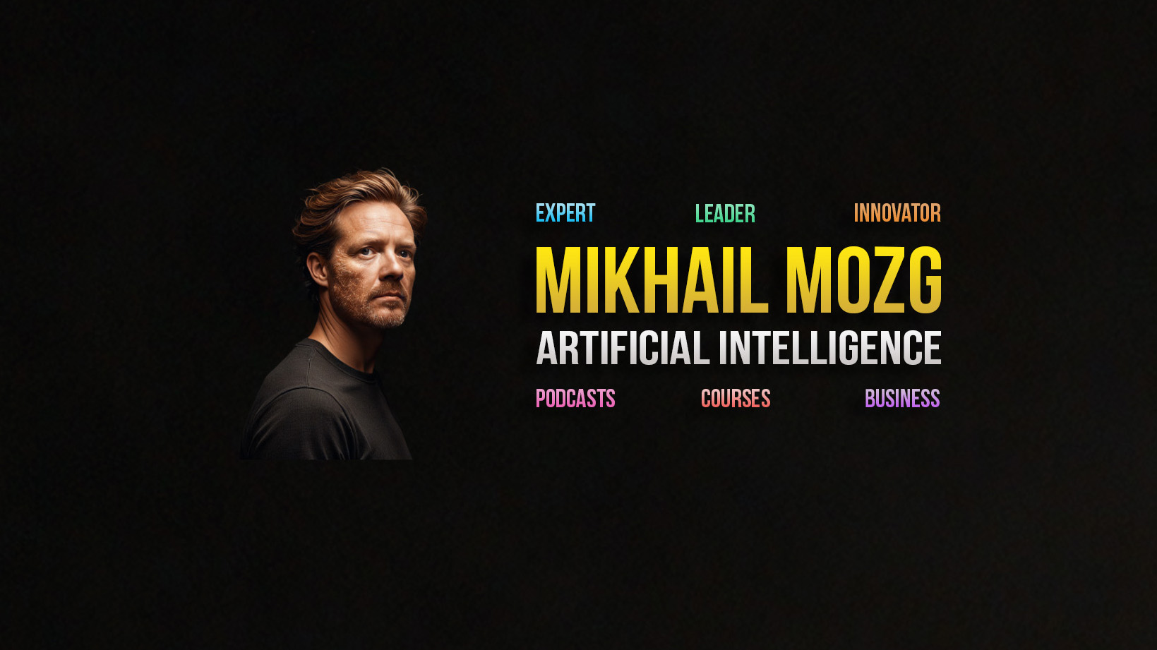 Mike Mozg speaking on stage